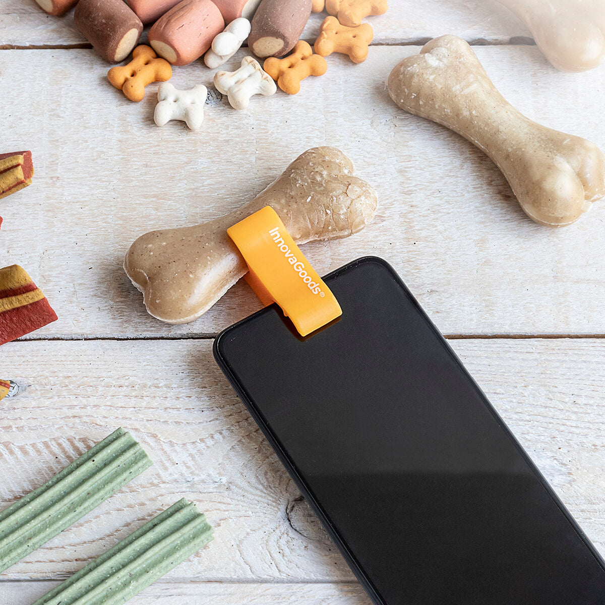 Innovagoods Pack Clip Per Selfie Per Animali Domestici E Amaca Pensile Per Gatti Innovagoods