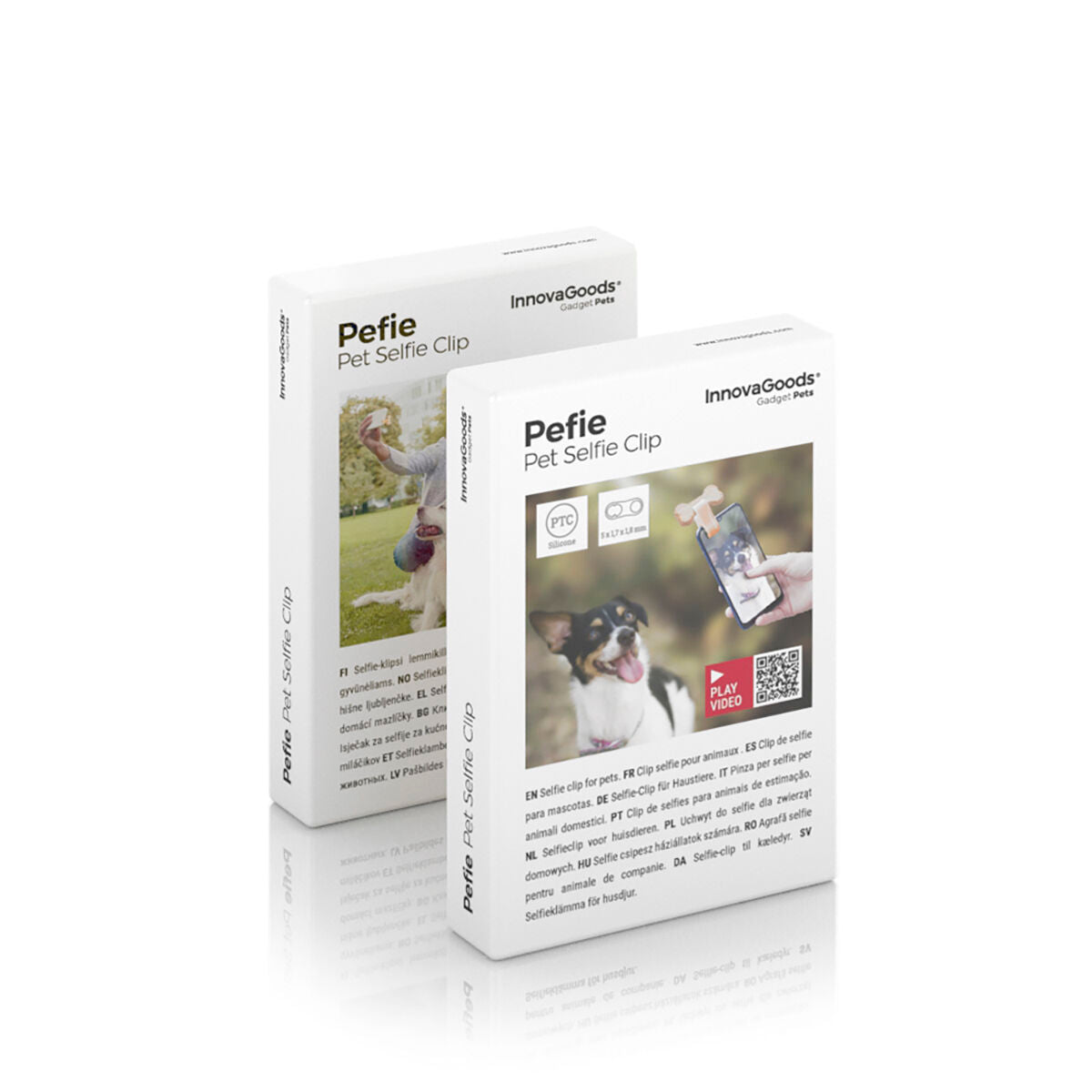 Innovagoods Pack Clip Per Selfie Per Animali Domestici E Amaca Pensile Per Gatti Innovagoods