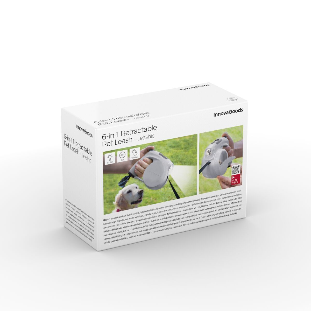 Innovagoods Guinzaglio Retrattile Per Cani 6 In 1 Leashic Innovagoods